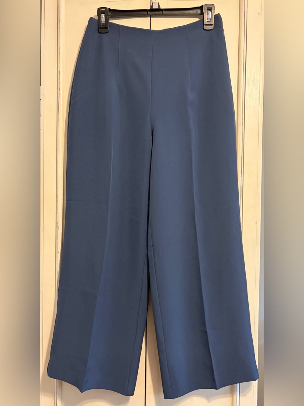 Nine West NWT High Rise Wide Leg Navy Trousers, size 4